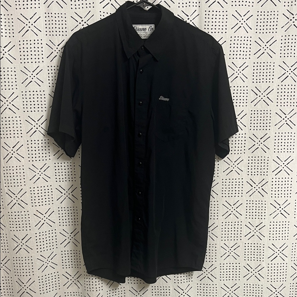 DIXXON signature series - Black Casual pearl snap Down Shirt